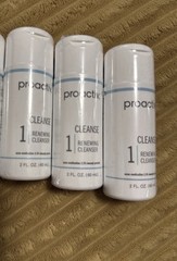 Proactiv Cleanse Renewing Cleanser Face Wash Acne Step 2 oz Ea EX 2027 LOT OF 3