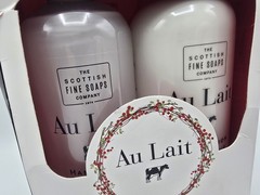 The Scottish Fine Soaps Co Au Lait Hand Soap & Lotion Gift Set 16.9 fl oz x2 NIB