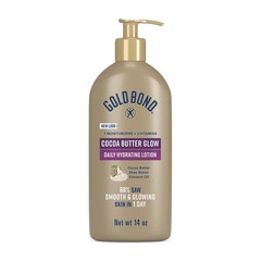 Gold Bond Cocoa Butter Glow Daily 14 Ounce (Pack of 1), Radiance Renewal