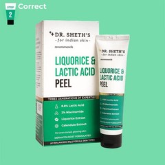 Dr. Sheth&rsquo;s Liquorice & Lactic Acid AHA Peel Gentle Exfoliating Treatment | 100g