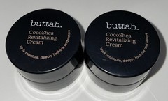 2x Buttah CocoShea Revitalizing Cream Hydrating Face Moisturizer Minis 0.17oz Ea
