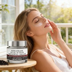Dual-action Black Renewal Rice 50g Cream Black Rice Soothing Skin Barrier Cream`