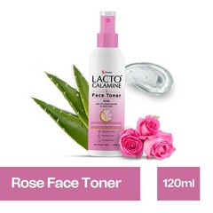 Lacto Calamine Rose Water Toner 120ml Niacinamide Aloe Vera Face Mist