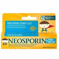 Neosporin Plus Pain Relief First Aid Antibiotic Cream 0.5 Ounce Pack of 6