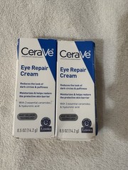 [2 PACK] CeraVe Eye Repair Cream for Dark Circles & Puffiness 0.5fl oz/14.2g