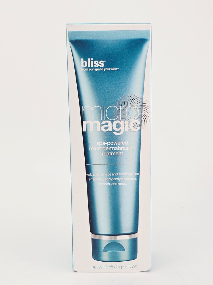 Bliss Micro Magic Spa Powered Microdermabrasion Treatment Vitamin E Aloe 3 oz