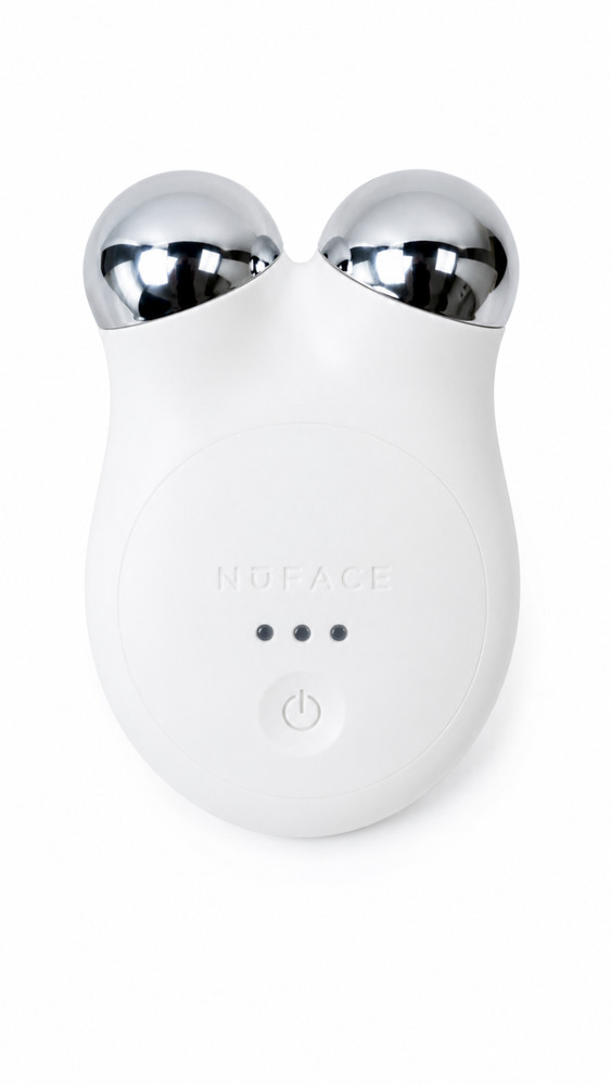 NuFACE Mini+ Facial Toning Device White Includes Charger Tested