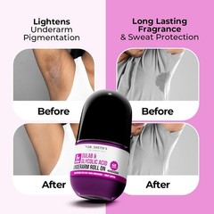Dr. Sheth&rsquo;s Gulab & Glycolic Acid Underarm Roll-On|6% Actives|48-Hours Odor Prot