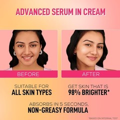 RENEE Everyday Face Bright Serum In Cream Niacinamide Glutathione 50ml pack of 2
