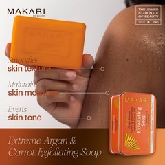MAKARI Extreme Active Intense Argan & Carrot Oil Exfoliating Soap (7oz) |…