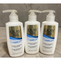 3 Pk OLAY Cleanse Purifier Gentle Foaming Facial Cleanser 6.7 oz Pumps Oil Free