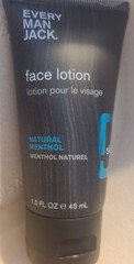 Every Man Jack Face Lotion Natural Menthol 1.5 Oz (Pack of 6 for a total of 9oz)