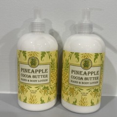 2 Greenwich Bay Trading Co. Pineapple Shea Butter Lotion 16 oz Each New