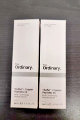Lot Of 2 The Ordinary « Buffet » + Copper Peptides 1% Serum – 1 oz Each