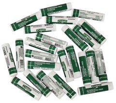 (24 STICKS) Curad SPF 15 Sunscreen Mint Flavor Petroleum Free Lip Balm EXP 5/28