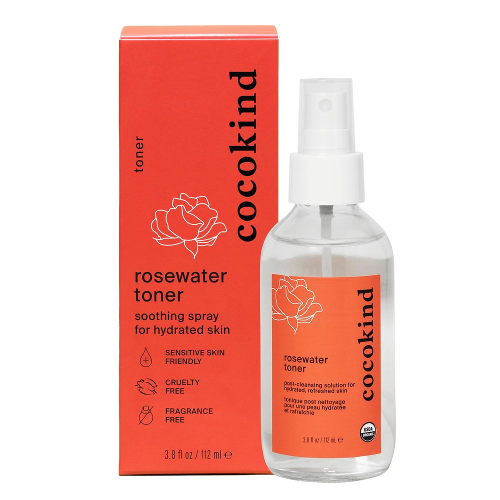 Soothing 100 Rose Hydrosol Toner for Face and Scalp Hydrates Balances Skin