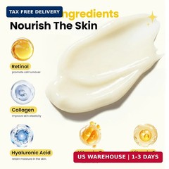 Retinol Cream for Face Anti Aging: Wrinkle Cream for Face Neck with Collagen Hya