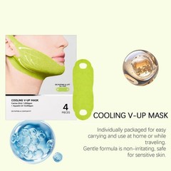 4PCS V Line Face Lifting Mask Chin Strap Face Contour Firming Band