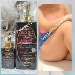 Black GOLD PRESTIGE WHITE body Lotion 550ml + Serum 150ml. 10x Whitenizer Spf50