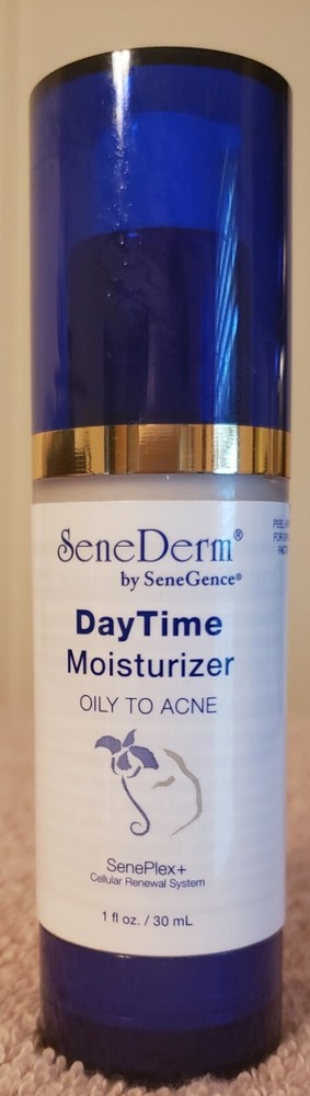 NEW Never Opened Senegence DAY TIME MOISTURIZER Oily to ACNE FULL SIZE 1 fl oz
