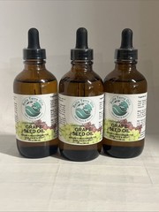 3x Bella Terra Oils – Organic Grape Seed Oil 4oz (12oz Total)