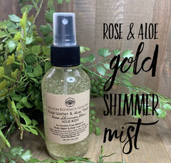 Facial Toner | Gold Shimmer Body Spray| Hydrating Body Mist| Glitter Spray|