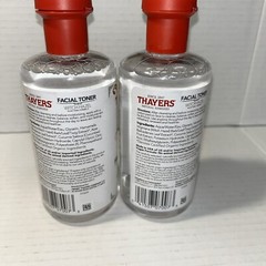 THAYERS Alcohol Free Unscented Witch Hazel Facial Toner w Aloe Vera 12oz 2 Pc.