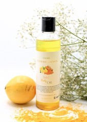 Turmeric and Lemon Body Oil-vitamin C, licorice root extract, and Vatamin E