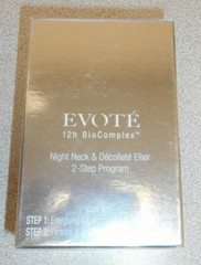 EVOTE 12H BIOCOMPLEX NIGHT NECK & DECOLLETE ELIXIR 2 STEP PROGRAM NIB SEALED