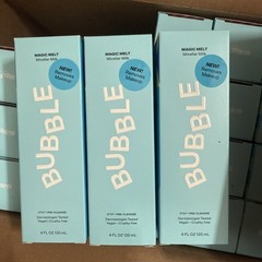 3 BotllesBubble Skincare Magic Melt Micellar Milk Makeup Remover 4oz