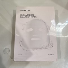 SKINETRY Hyaluronic Collagen Mask Sheet Moisturizing Face 25g 5 Sheets
