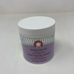 First Aid Beauty Ingrown Hair Pads BHA+AHA, 60 Pads, Purple/White
