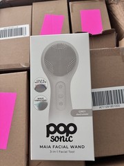 (Lot of 30) Pop Sonic Maia Facial Wand 3-in-1 Facial Tool (Grey)