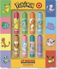 Lip Smacker Pokemon Multicolor Lip Balm Set, 8-Piece Balm Collection