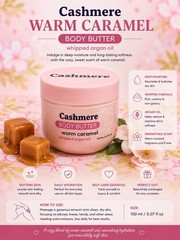Cashmere Dreams Collection Hydrating Argan Oil Body Butter 4pc Set 150 mL