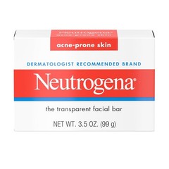 Neutrogena Facial Cleansing Bar for Acne-Prone Skin, Gentle Non – 3.5 oz Pack 1