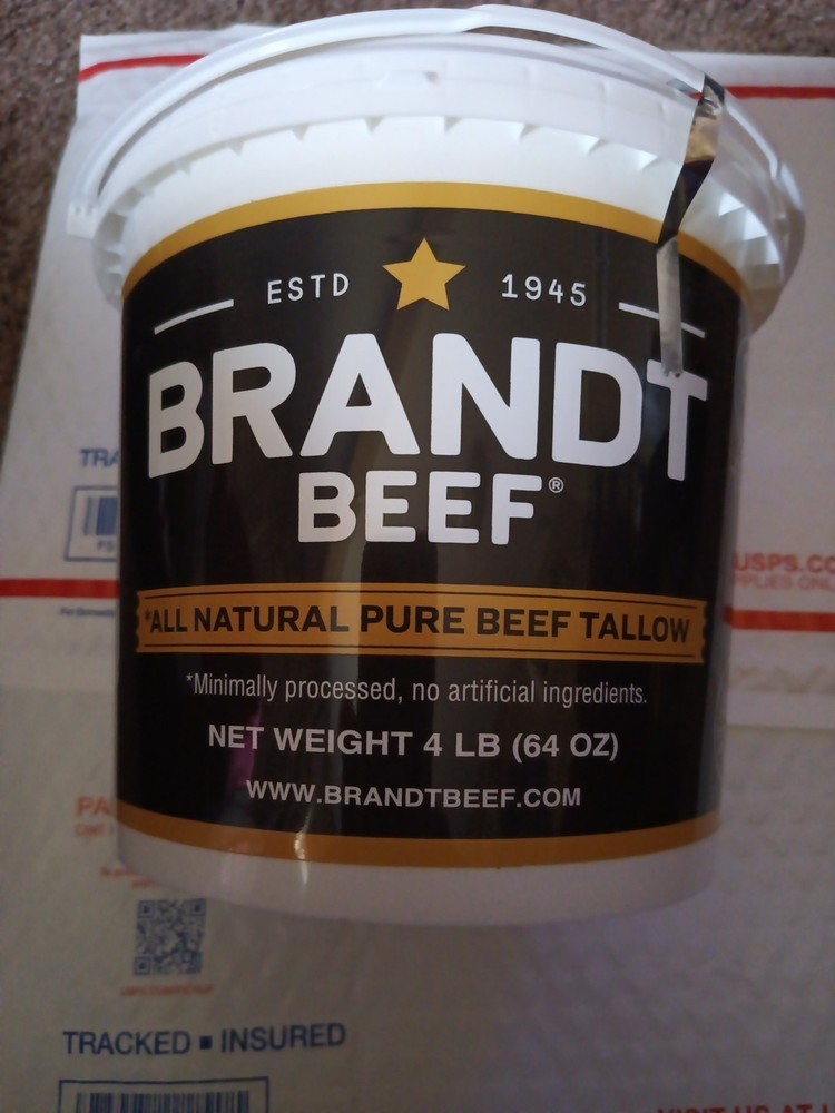 Brand Tallow – 100% Pure Beef Tallow | 64 oz 4 lb Tub for Cooking, Skincare, …