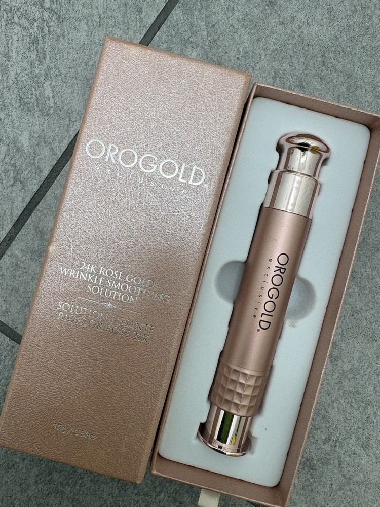 OROGOLD 24K Rose Gold Wrinkle Smoothing Solution 15g Cucumber Avocado Firming