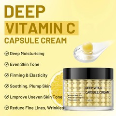 Deep Vitamin C Hydrating Face Cream Capsules, 4.9 OZ Moisturizer