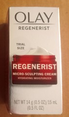OLAY REGENERIST MICRO-SCULPTING Cream Anti-Aging Moisturizer Trial Size 0.5 oz
