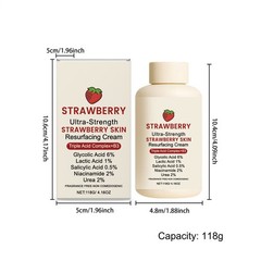 Strawberry Cream Resurfacing Soothing Skin Moisturizer Nourishing Face Repair