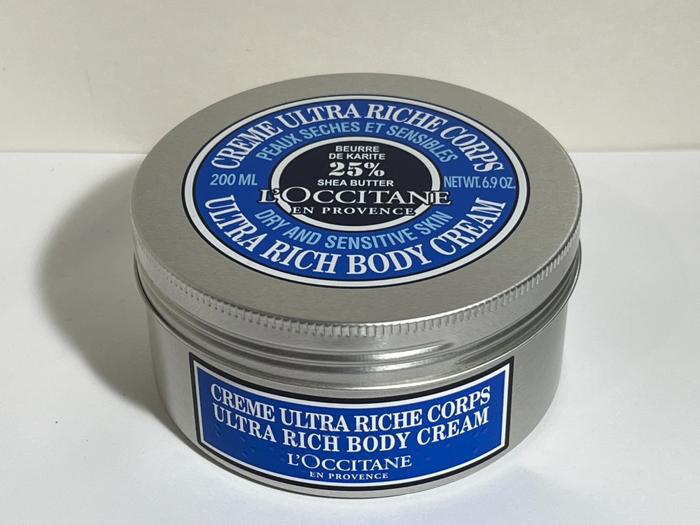 L&rsquo;occitane Shea Butter Ultra Rich Body Cream 6.9oz/ 200ml New Sealed