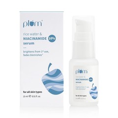 Plum Serum with Rice Water for Clear, Bright & Acne-Free Skin, Oily Skin 15ml