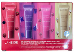 Laneige Mini Glowy Lip Balm Set 4pc x5g: Berry, Gummy Bear, Sweet Candy, Vanilla