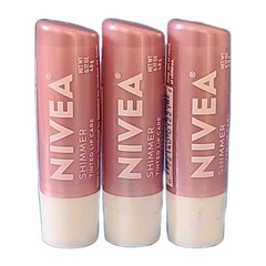 ( LOT OF 3 ) NIVEA • SHIMMER Radiant LIP CARE 0.17 oz TINTED Germany RARE