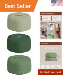 TSA-Compliant Magnetic Travel Skincare Containers – Essentials in 3 Capsules