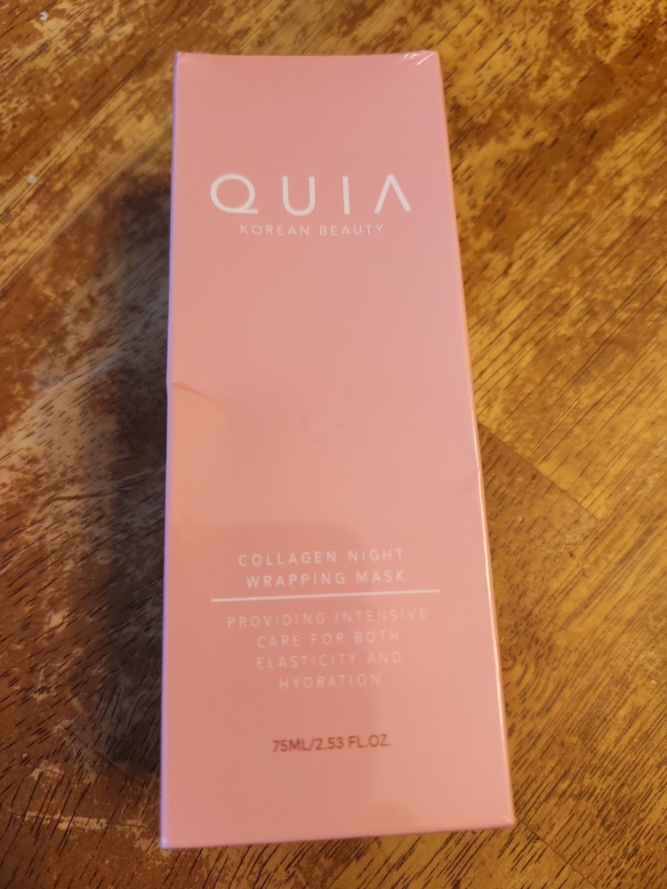 QUIA Korean Beauty Collagen Night Wrapping Mask 2.53 fl oz / 75 ml NEW Exp 09/28
