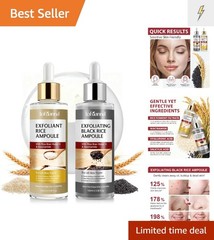 Hydrating Black Rice Exfoliant and White Rice Peel Serum – Clear Skin, 100ml