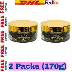 Miss Thai Thailand Body Cream Whitening, Makeup, Sunscreen 170g x 2 (EXP 2028)