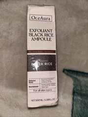 OceAura Exfoliant Black Rice Ampoule Rice Bran Water /Niacinamide Radiant Boost